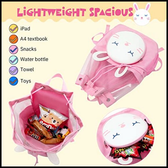 Drawstring Backpack Gym Bag Waterproof Lightweight for Kids Sports Swim Beach main image 5